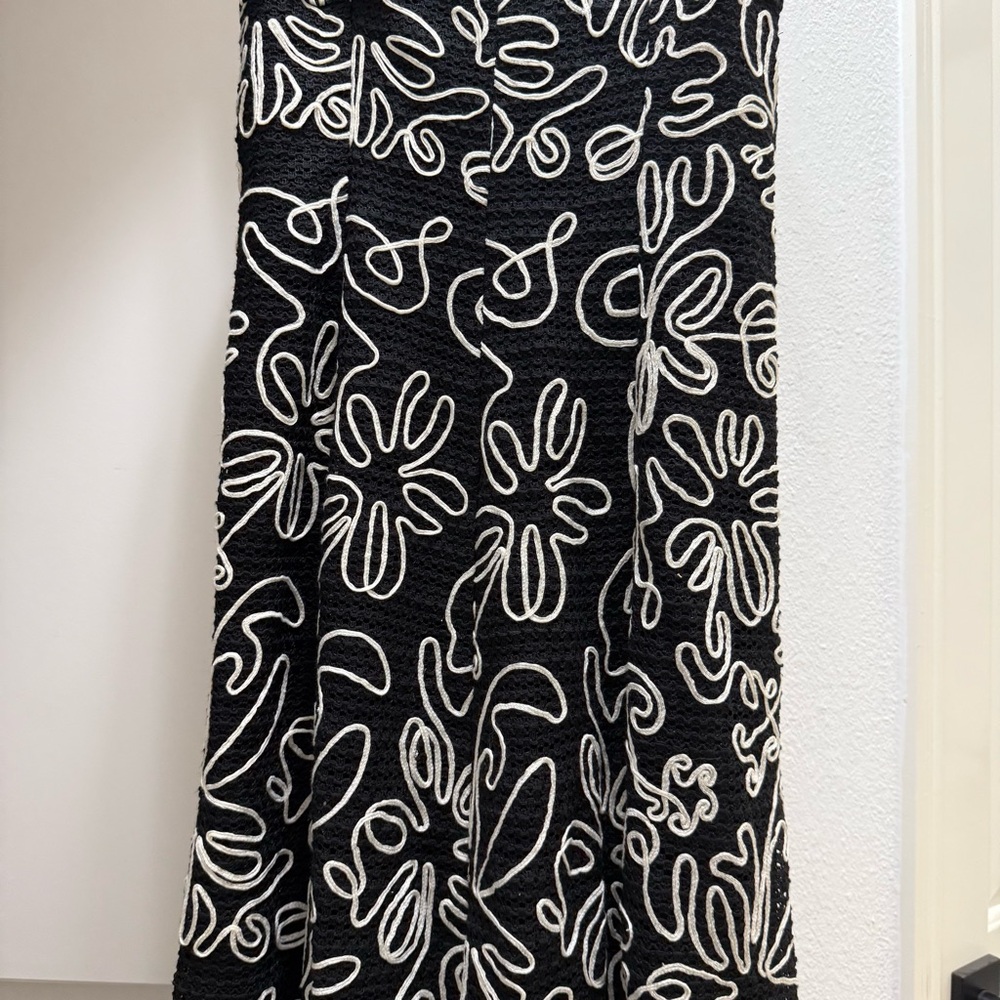 ANTONIO MELANI Black Maxi Dress Size 10 NWT Wedding Oscar De La Renta Style - Picture 15 of 16